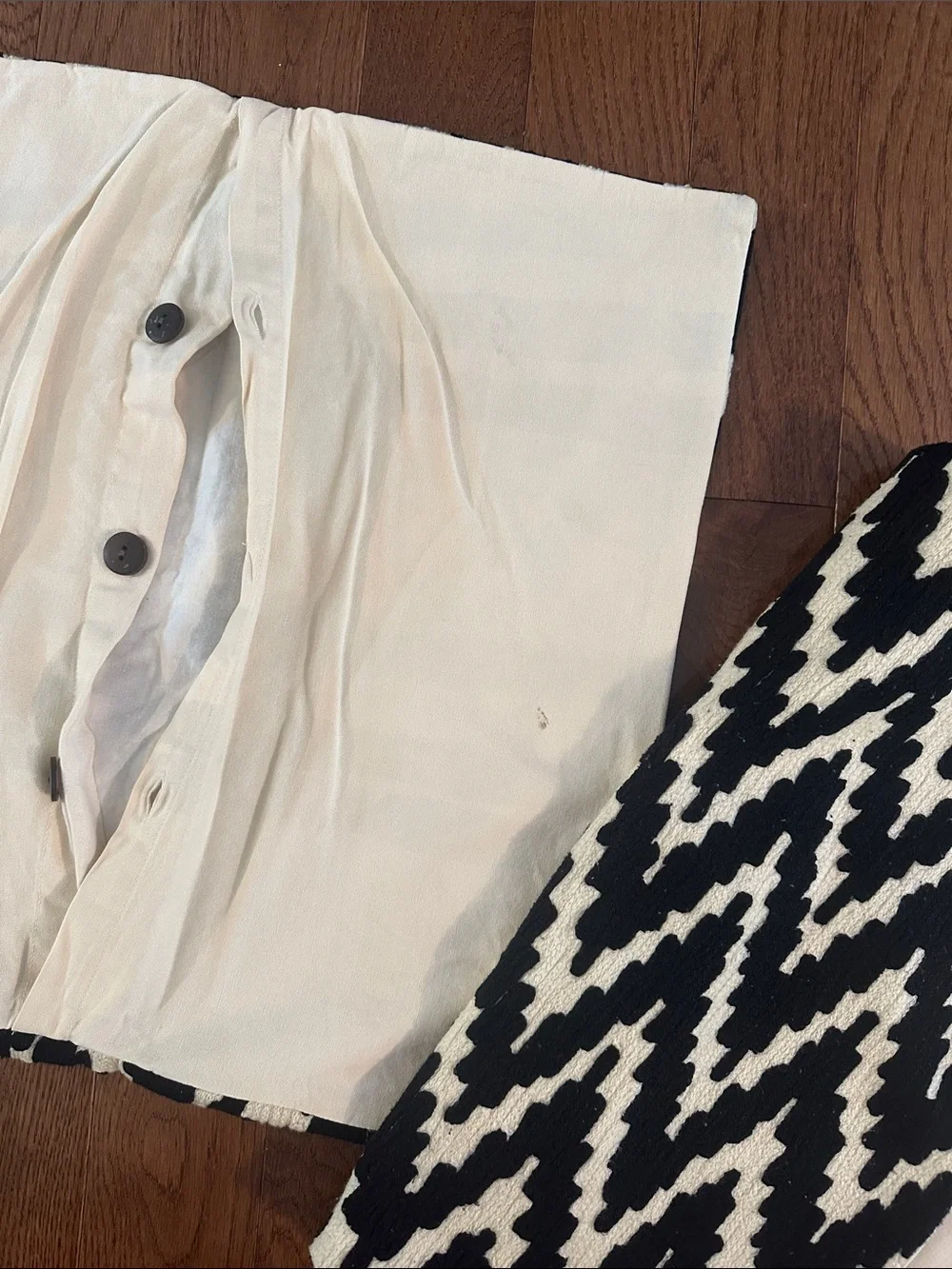 West Elm Black and White Zigzag Decorative Pillow Covers